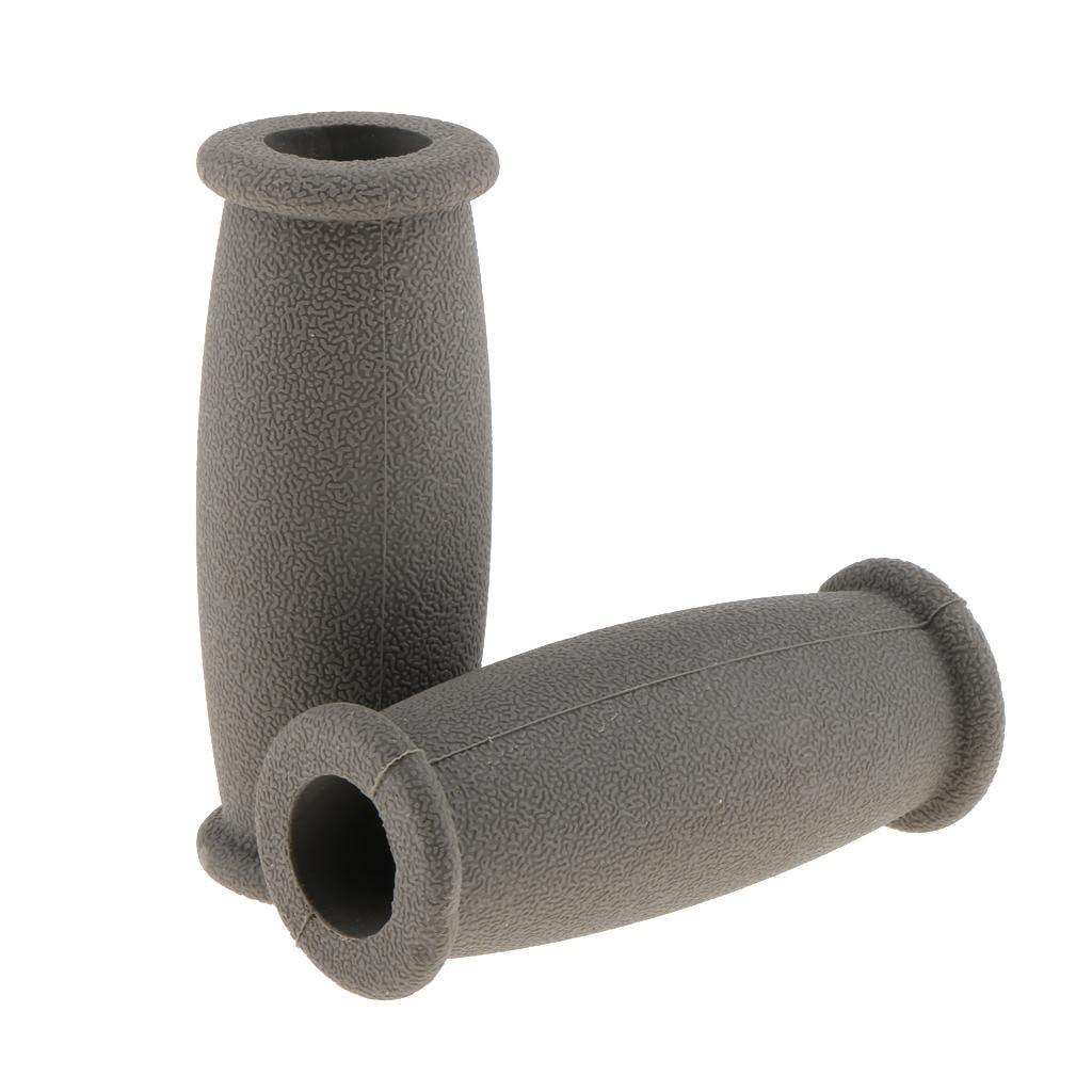 IVELECT Soft Rubber Crutch Hand Grip Cover Crutches Handle Replacement Covers Gray