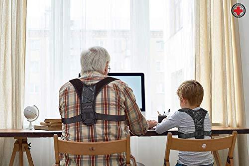 Dr. Arthritis Doctor Developed Posture Support/Posture Correct/Stabilizer/Back Brace & Doctor Written Handbook - Fully Adjustable for Upper & Lower Back Pain & Support. Suitable for Men & Women (Medium)