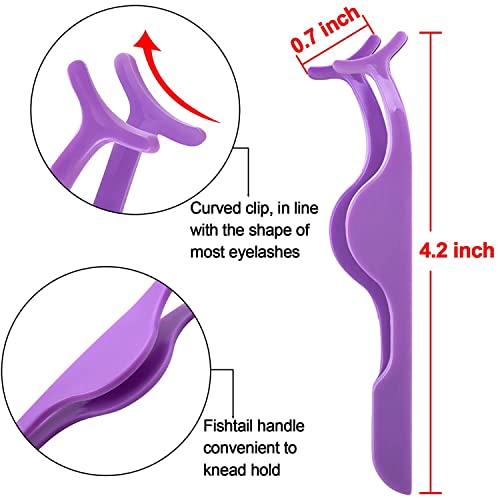 COSLUXE False eyelash applicator, COSLUXE eyelash extension tweezers silicone sleeve tweezers for easy application and removal of magnetic eyelashes - Adjust and repair your eyelashes (PACK OF 1)