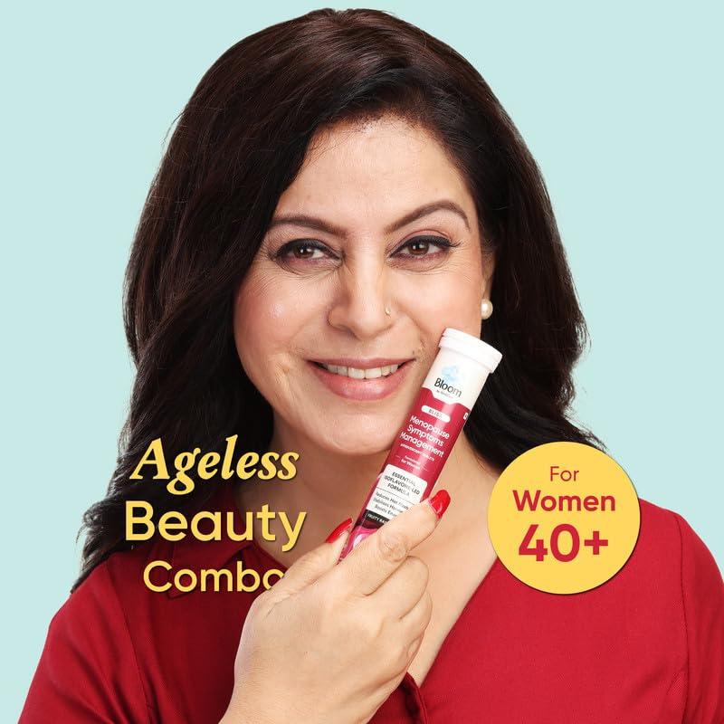 Bloom by Boldcare Bloom Ageless Beauty Kit for Women 40+ | 30 Collagen Powder + Antioxidants Sachets & Menopause Supplement Combo | Reduces Wrinkles & Hormonal Imbalance | Better Skin and Overall Well-being