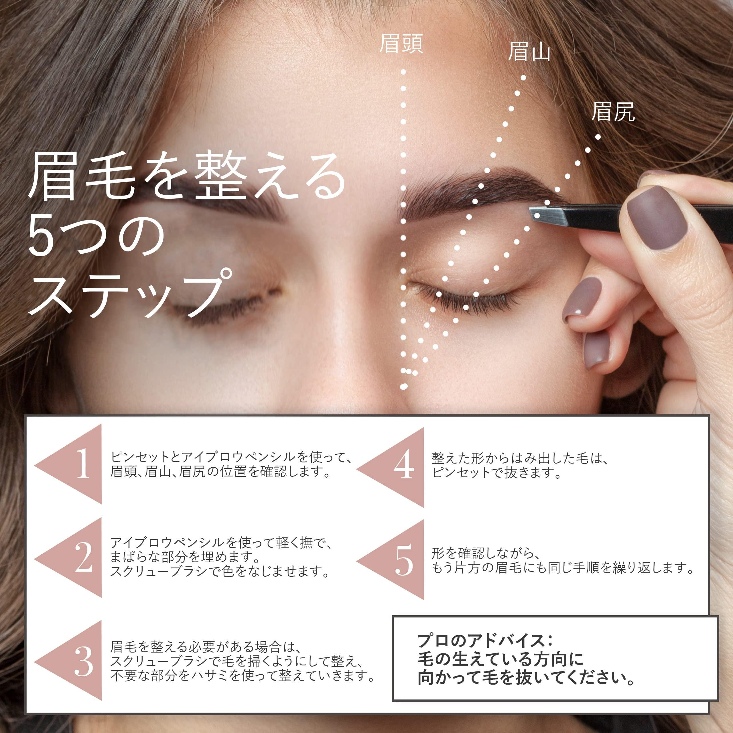 Tweezer Guru Tweezers Set - TweezerGuru Stainless Steel Slant Tip and Pointed Eyebrow Tweezer Set - Great Precision for Facial Hair, Ingrown Hair, Splinter, Blackhead and Tick Remover (Blue)