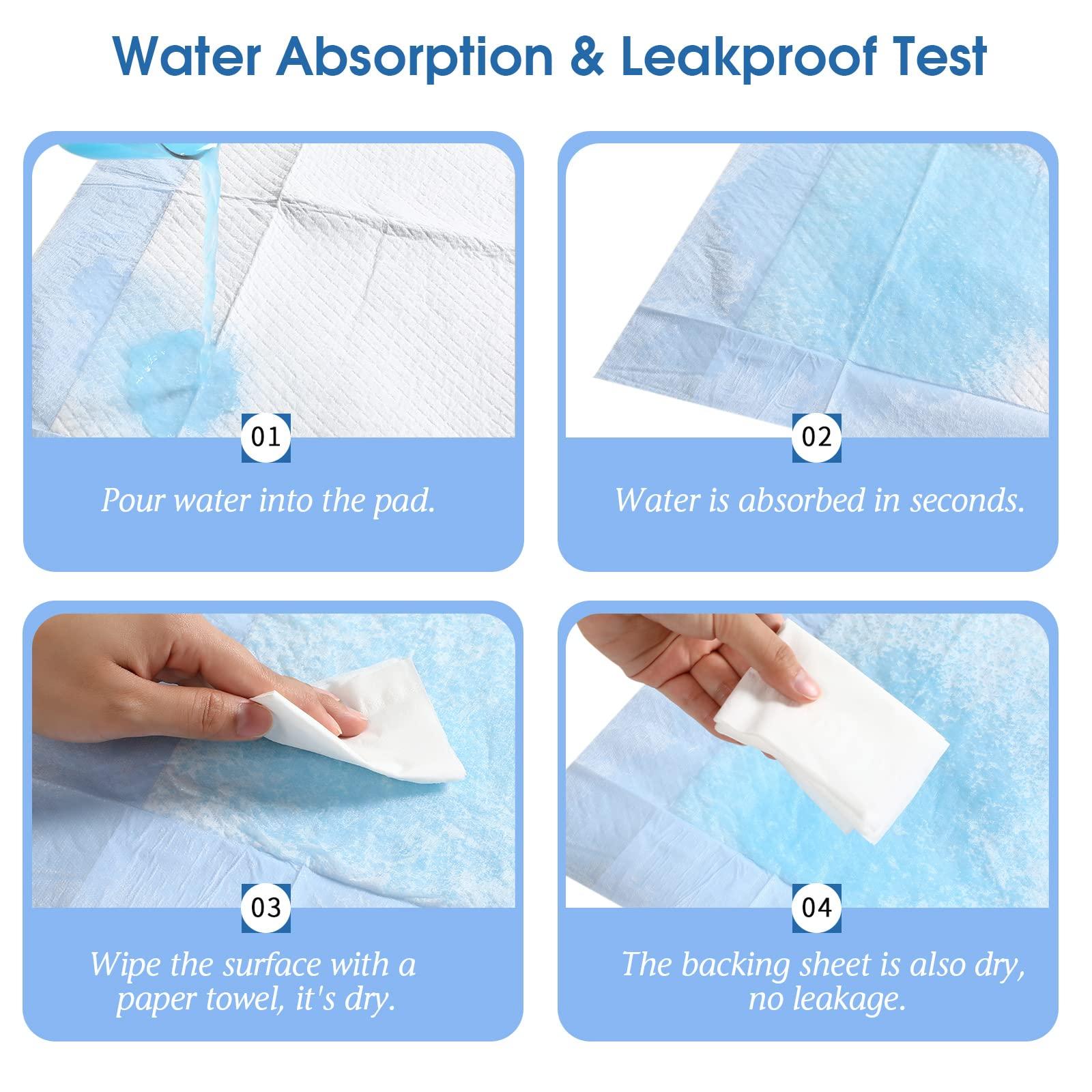 B BEARALS Bearals Disposable Bed Pads with Adhesive Strips, 36x36 Inch, X-Large Disposable Bed Pads for Incontinence, Ultra Soft Disposable Underpads (Pack of 30)