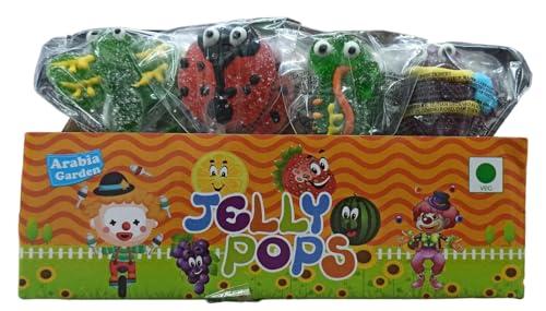 Arabian Garden Jelly Lollipop Arabian Garden Jelly Lollipops Delicious Gummy Candy Variety Of Shapes And Assorted Fruit Flavors Full Of Joy & Fun Box 18g X 24 Pops