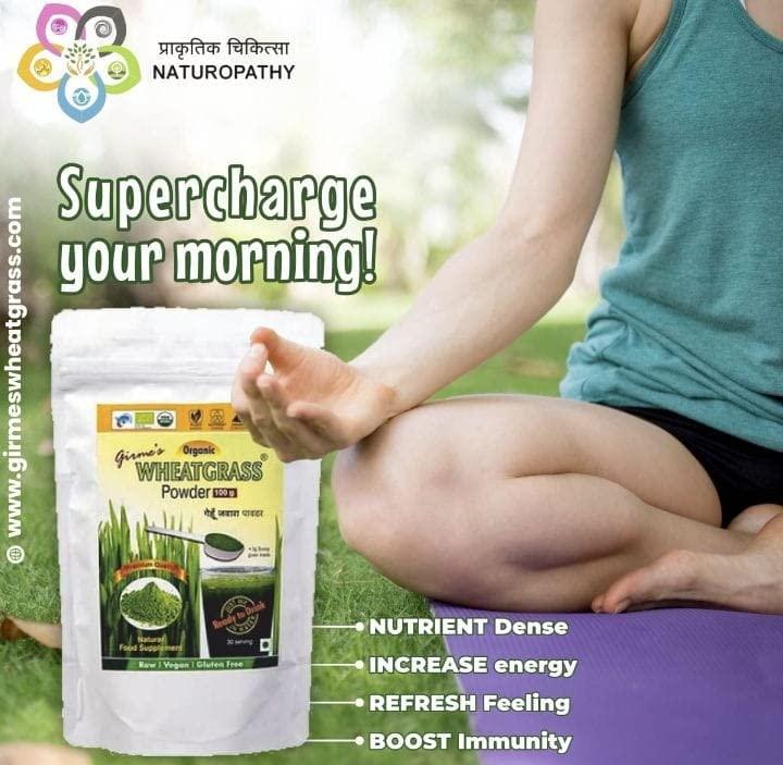 Girme\'s Wheatgrass Girme\'s Wheatgrass Powder 100g Pouch (Pack of 4)