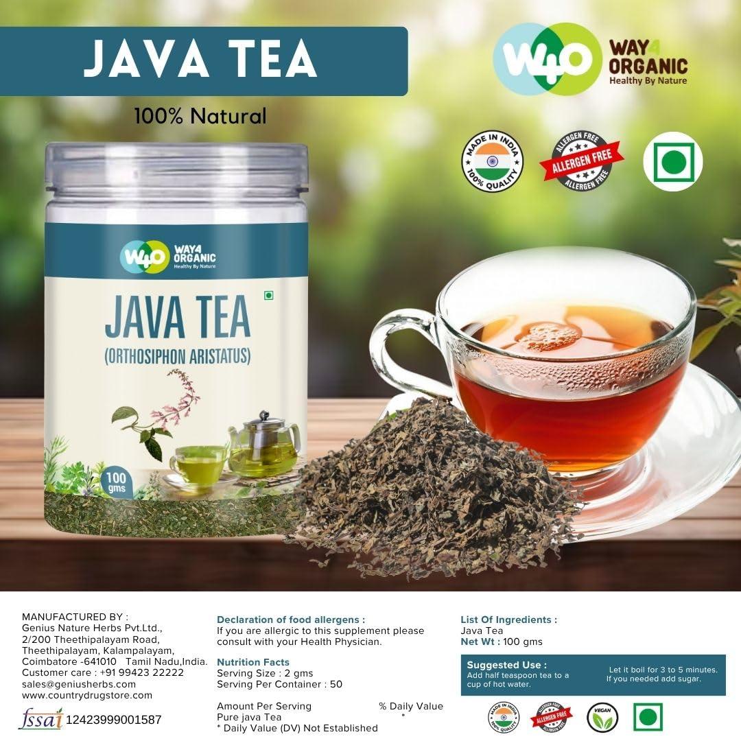way4organic Way4Organic Java tea (Orthosiphon aristatus) 100 g (Pack of 2)