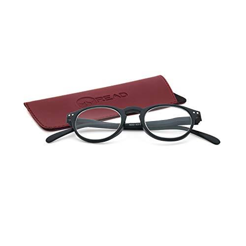 MyRead MyRead(Model 103) Reading Glasses with Duraflex spring hinge available with attractive Case | Ideal for Men & Women - Near Vision glasses | Power +2.75 Black colour