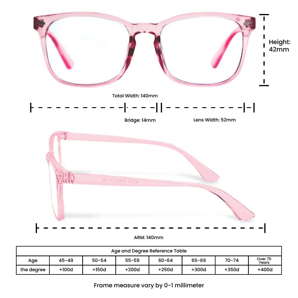 PW PW NAZARIYA Blue Ray Protection Glasses | Stylish Zero Power Glasses for Men & Women | UV Filter Glasses | Computer Glasses for Eye Protection | Lightweight