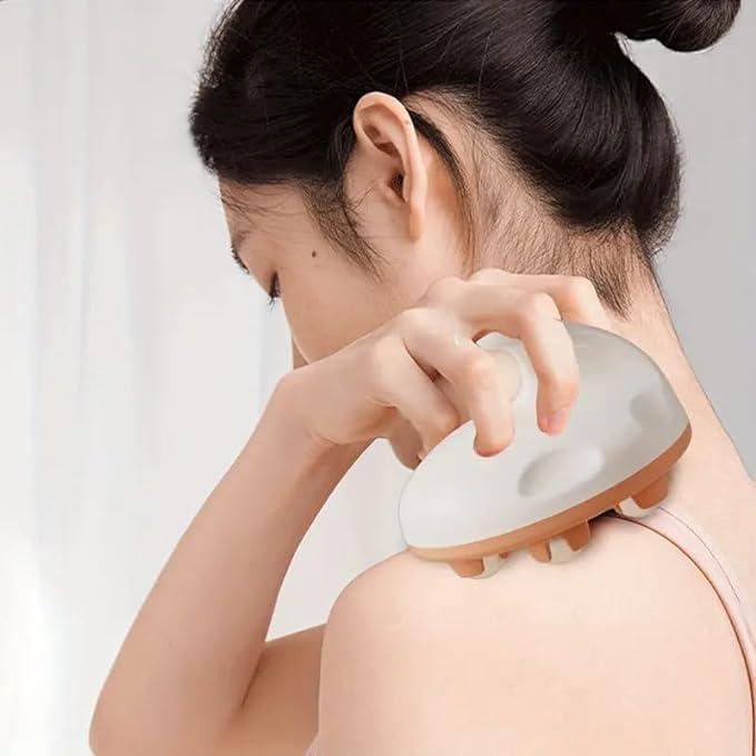 OZKET OZKET Round Shaped Massage Glove,Manual Glove Massager with 7 360-degree Magnetic Roller Balls,Hand Held Deep Tissue Manual Massager for Full Body Massage (Multi)(Pack of 1)