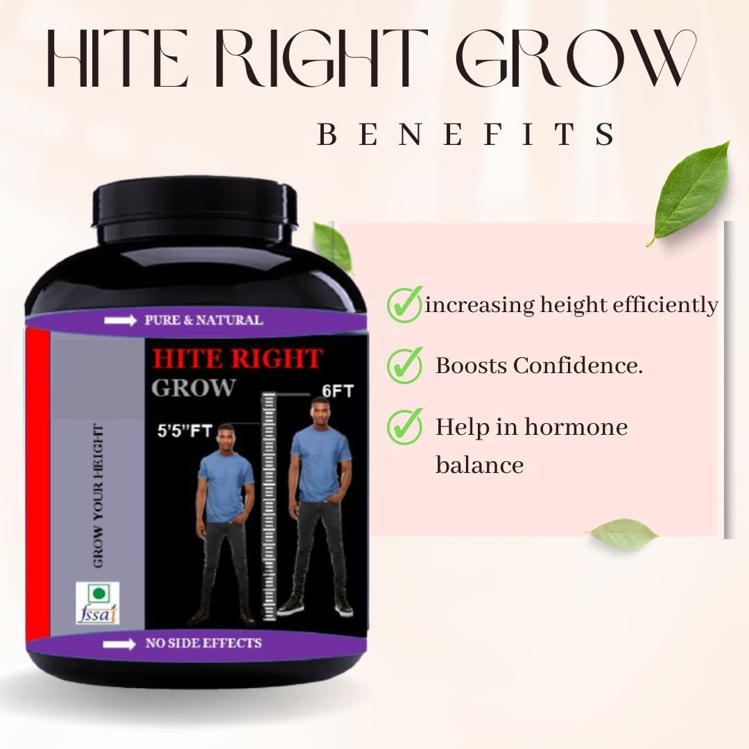 Generic Hite Right Grow | Height Increase Supplement | Promote Height Growth & Bone Density Protein (100 g, Chocolate)