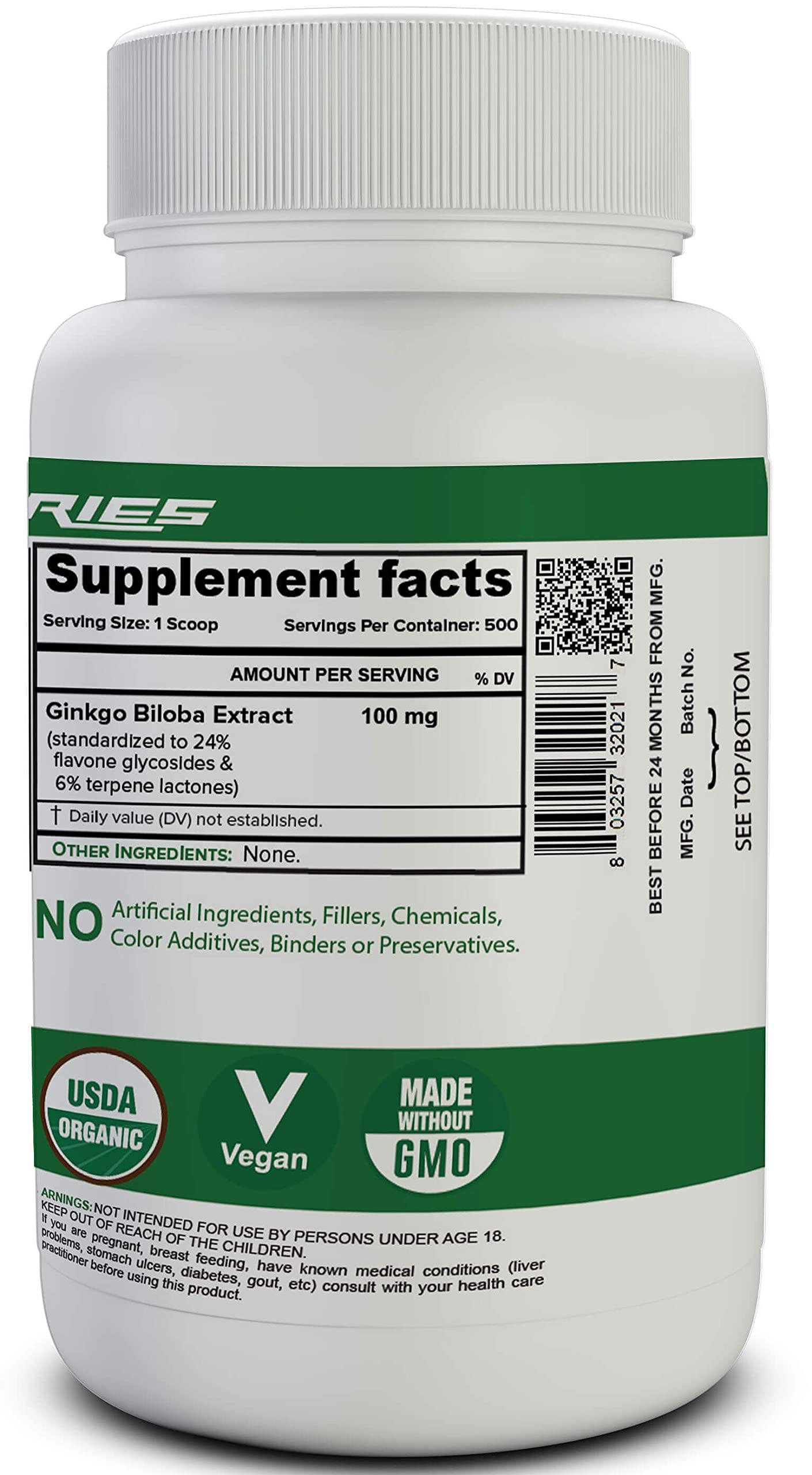 NutriJa NutriJa Ginko Biloba Extract [Memory,Focus ] - 50g Powder