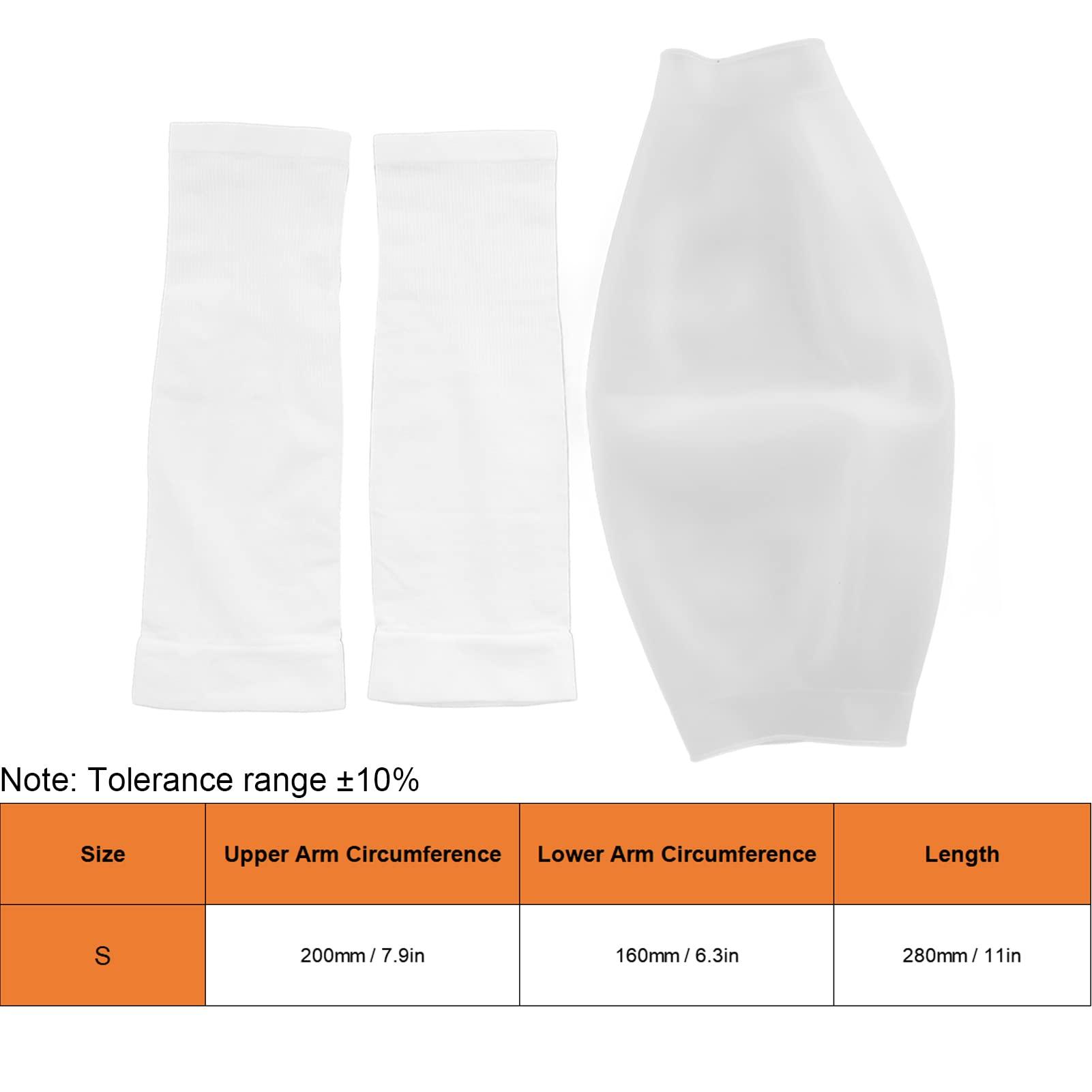 UBERSWEET UBERSWEET PICC Line Sleeve, Silicone Protection Elastic PICC Line Shower Cover Safe with Lining for Patient for Wound Dressing (S)