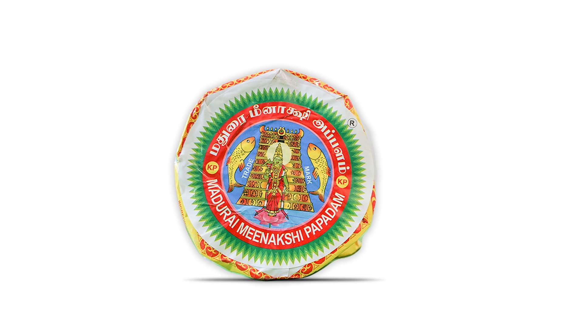 MADURAI MEENAKSHI Madurai Meenakshi Appalam Papad |300g x Pack of 2 ( No-02)-Traditional Homemade / Papad/ Appalam /Papad Plain Indian Papad /Madurai Happala South Indian Papad Papadam Snack for Meals
