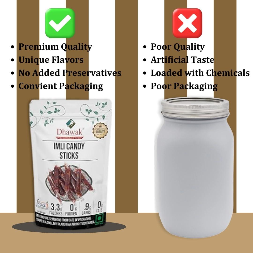 DHAWAK Dhawak Imli Candy Sticks - Natural Tamarind Sweets - 900 GMS.