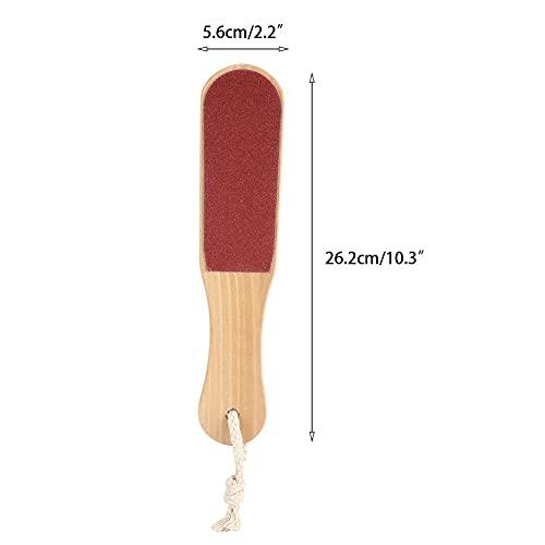 Shanrya Foot Dead Skin Remover, Wood Foot Rasp Comfortable Feelings for Removing Cutin