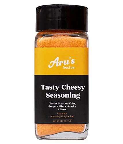Aru's Food Co. Aru's Tasty Cheesy Seasoning (Perfect for Pop Corn, Pasta, Fries Seasoning | Dairy-Free | Vegan| 65g (Pack of 2)