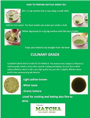 Dophie Dophie Matcha Green Tea Powder with Amla Powder 100g [PACK-3] Culinary Grade - Powerful antioxidants and benefits from Amla and Matcha green tea Powder.