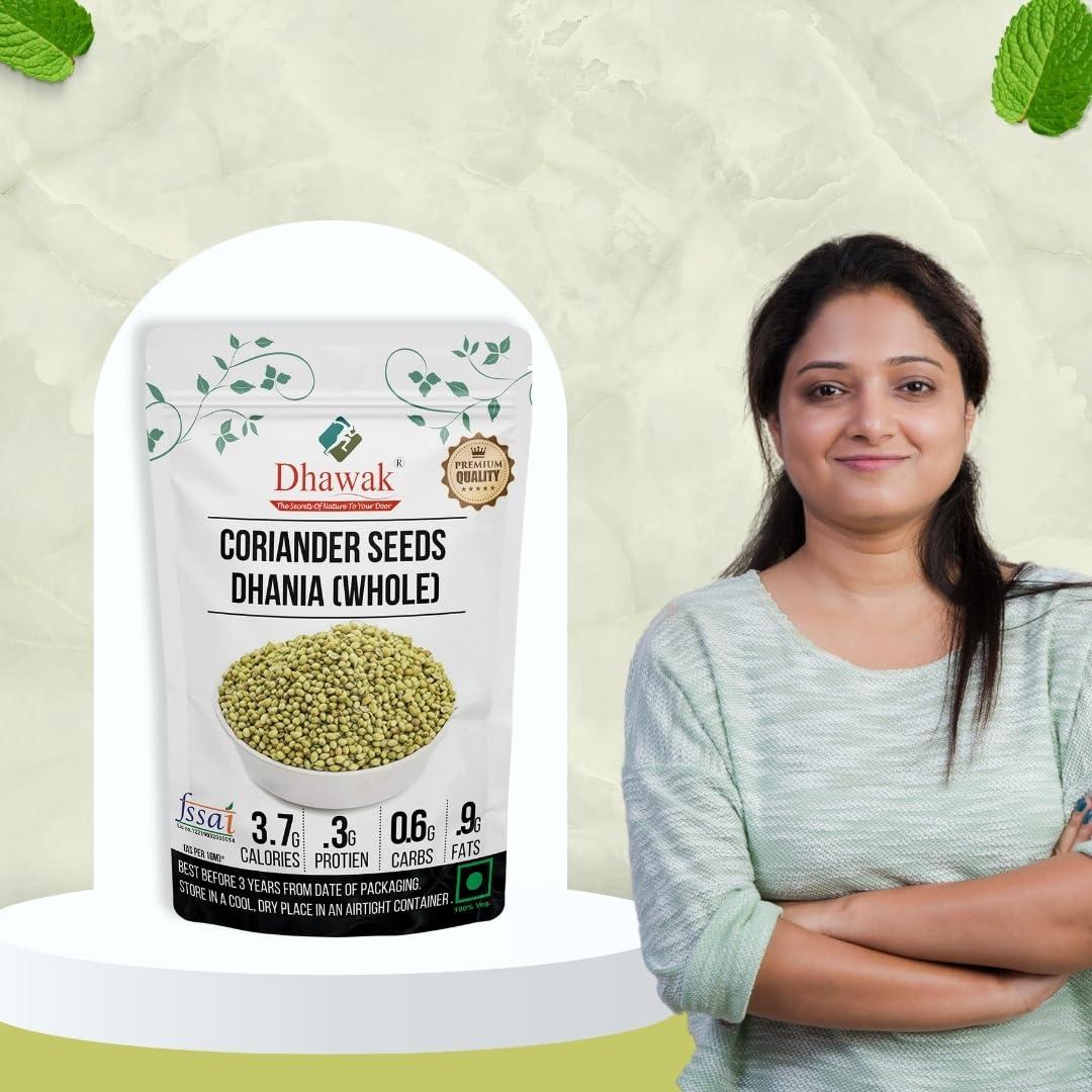 DHAWAK Dhawak Coriander Seeds Whole - 700 GMS. | Dhaniya Seeds | Sabut Dhania | Whole Dhania Seeds | Dhania Whole