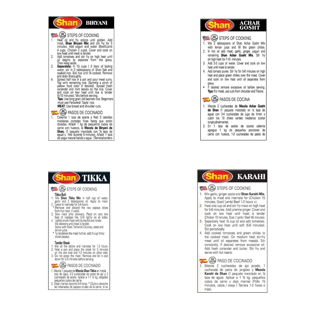 Shans Shan Masala Select - Pack of 8