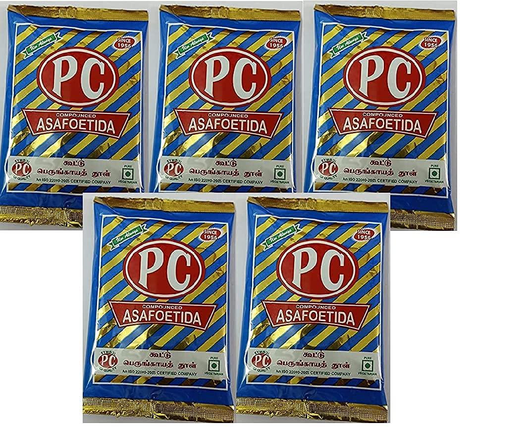 DANYA PC GRANULES PERUNGAYAM 500 GRAM ASAFOETIDA (BLUE) HING (100 * 5) COMBO
