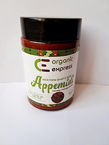 Organic Express Organic Express - Spicy Appemidi Tender Mango Pickle-Western Ghat Rare-Without oil (250 Grams)