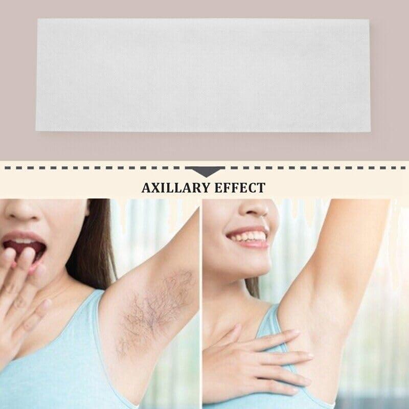 JACKENS JACKENS Waxing Strips Kit for Normal Skin, 70 Strips | Gel Wax Hair Removal for Women | Non-Woven Hair Removal Plain Waxing Strips | 120 GSM Thickness, JACKENS_A051