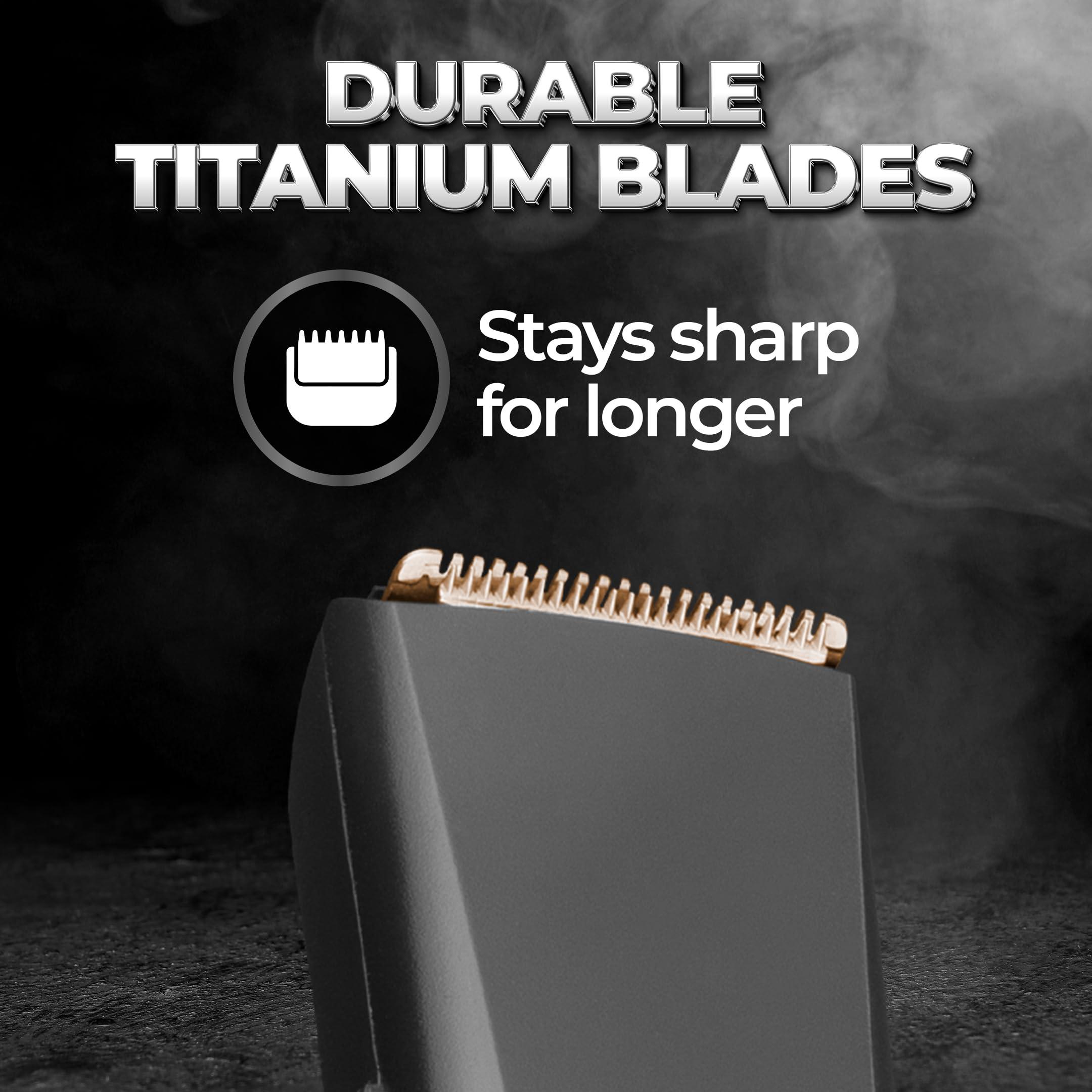 BEARDO Beardo Chrome Beast Multipurpose Full Body Groomer Trimmer Set For Men | 40 Length Settings | 8 attachments | Beard/Hair/Body/Precision/Ear/Nose Trimmer|With Dock|90 min. run time | All-in-1 trimmer | Gift For Brother | Gift For Friends