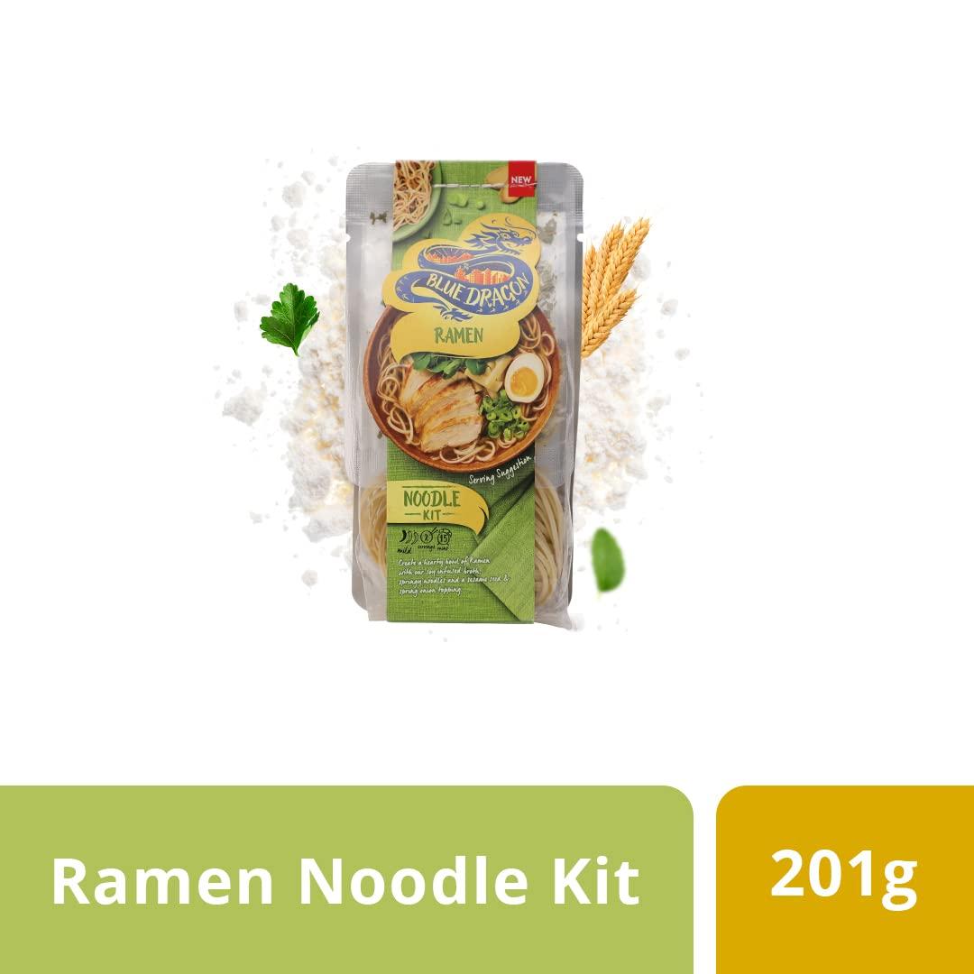 Blue Dragon Blue Dragon Ramen Noodles Kit | Vegan | No Preservative & Artificial Colors | Soya, Wheat, Peanuts & Nuts | Ramen Noodle - 201g