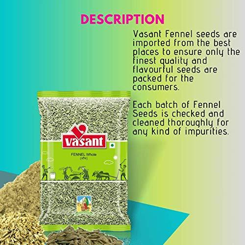 VASANT VASANT Fennel Seeds Variyali Sauf | Fennel Seeds | Variyal Sauf | Variali | Variyali | Sauf | Whole Spices | Indian Spices Masala | Vegetarian | 400 gm