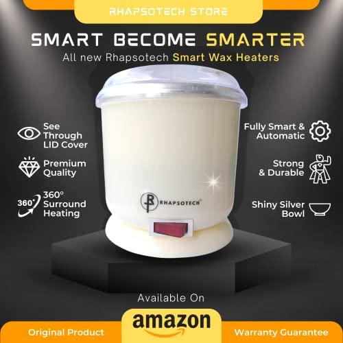 RHAPSOTECH Rhapsotech Wax Heater for Waxing | Wax Machine for Waxing with Auto Cut-Off Feature | Wax Heater for Waxing for Women | Automatic Wax Heater | (Cream)