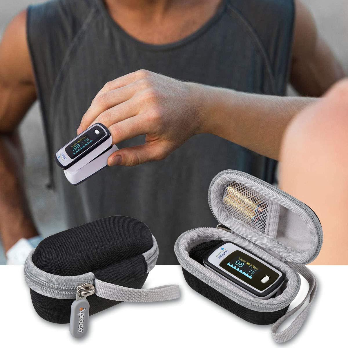 Aproca Aproca Hard Travel Storage Case, for Innovo Deluxe iP900AP / Zacurate Pro Series Deluxe Fingertip Pulse Oximeter (only case)