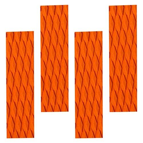 UJEAVETTE UJEAVETTE 4 Pieces EVA Skimboard Traction Pad Bar Grip Surfboard SUP Surfing Orange