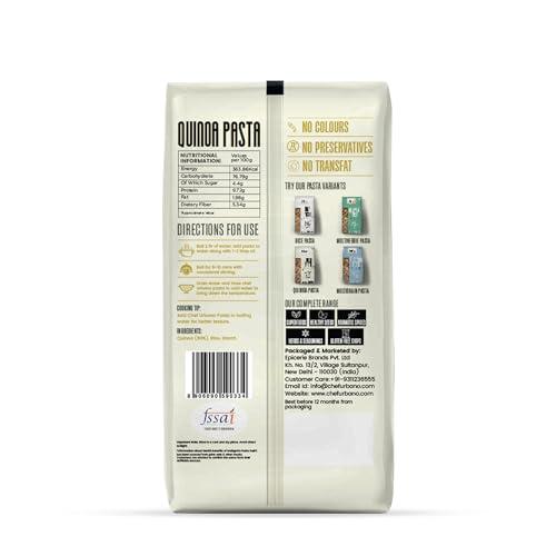 CHEF URBANO Chef Urbano Quinoa Pasta Fusilli 250g | Healthy Pasta | High Protein and Fibre | Easy Digestion | Healthy Food | Diet Food | Vegetarian