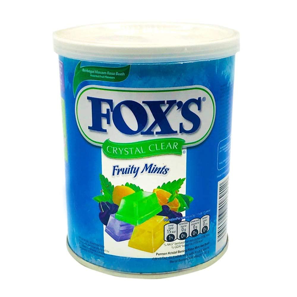 Fox's Fox\'s Crystal Clear Fruity Mints Candy, 6.35 oz  180 g
