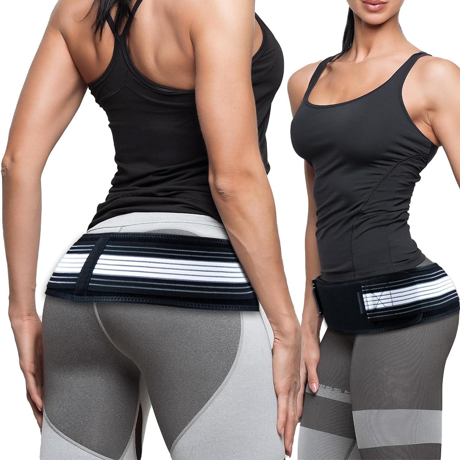 Akshved Sacroiliac SI Joint Hip Belt - Flexi Back Belt- Lower Back Support Brace for Men and Women - Pelvic Support Belt - Trochanter Belt - Sciatica Pelvis Lumbar Hip Pain Relief(Regular)