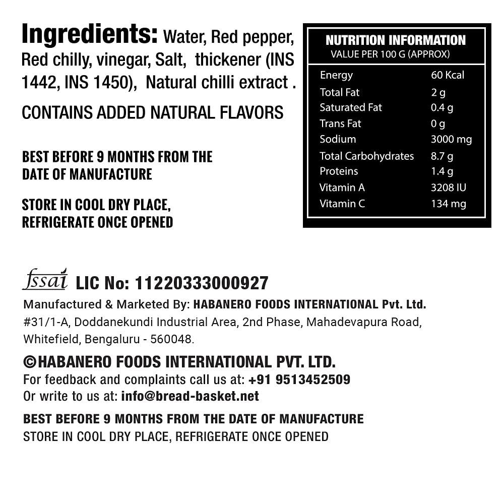 Habanero Habanero Spicy Pasta Sauce TomatoSalsa andHot Sauce l 755G l Non-GMO| Gluten Free l 100% Vegan and Natural Ingredients l Perfect as Salad Dressing l Tomato sauce replacement l Made with sun ripened tomatoes and fresh onions| Add to pizza sauce for ex