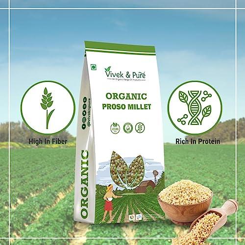 VIVEK & PURE VIVEK & PURE Proso Millet (1KG) | Natural Grains Native Low GI Millet Rice | High Protein & 100% more fibre than rice