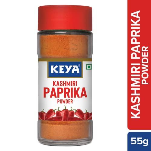 KEYA Keya Kashmiri Paprika Powder | Exotic Spices | 55gm, Pack 2