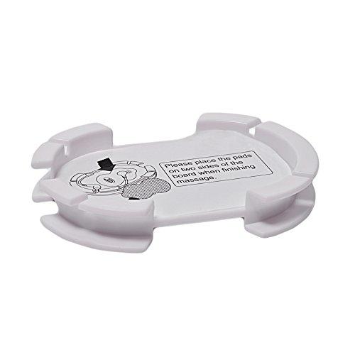 TechCare Massager Tens Unit Pads Patches Holder with Extra Replacement Reusable Electrodes 8 Pairs Stick-on Snap on Pads FDA 510(k) Cleared For TechCare Massagers iRest Massager Unimed Massager Tens Machine Device