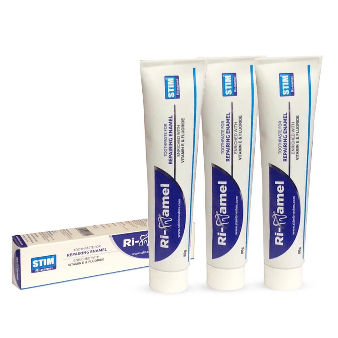 STIM STIM Ri-namel - Toothpaste for Repairing Enamel and Healthy Gums - Pack of 3