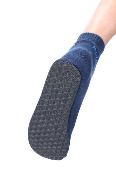 Podiafix PodiaFix Protective Diabetic Temple Socks For Men And Women Grey/Diabetic & Arthritis Socks | Anti-Microbial & Anti-Odour Socks | Ultra-Soft Cushioned Sole/Prevents Injuries & Blisters (Unisex)(L)