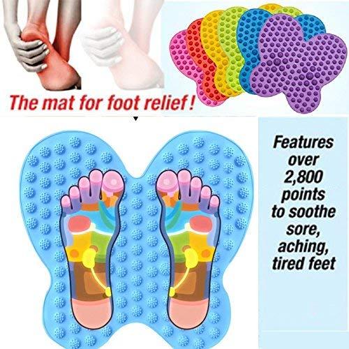 Vroxy Vroxy Multi Function Reflexology Foot Relief Mat Pain Relieving 2800 Points Futzuki Washable Foot Pain Relief Massager