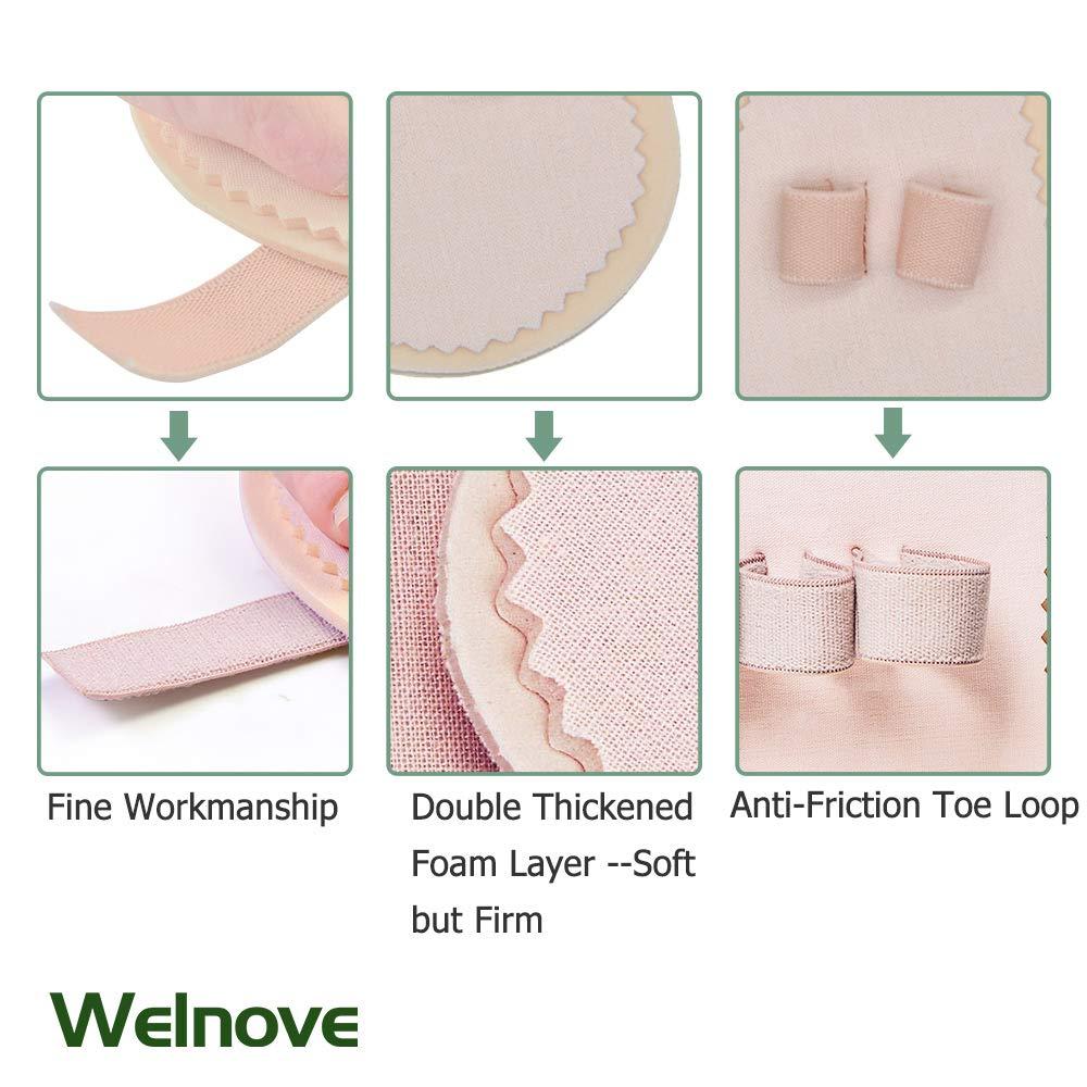 Welnove 2 Hole Toe Straightener *2: Welnove - Toe Straightener Hammer Toes Hammer Toe Correctorfor Claw Toe Mallet Toe Contracted Toe and Cured Toe Pack of 2(2 holes)(Hammer Toe Straightener)