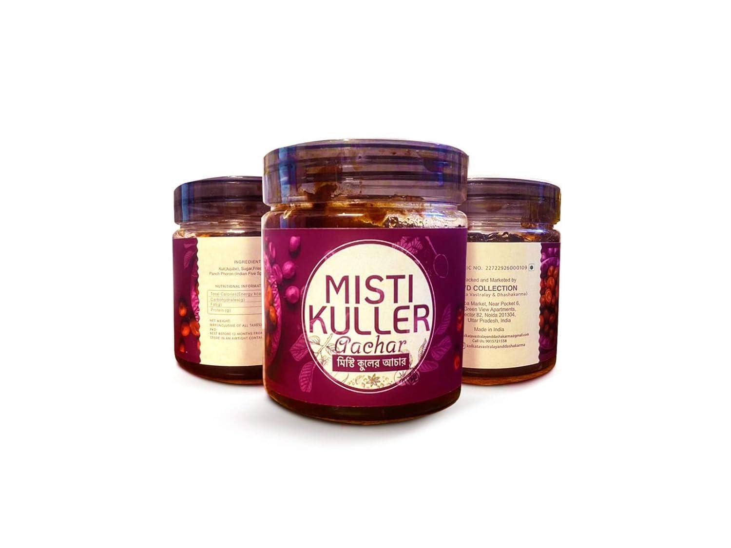 KVD Collection KVD Collection Bangla Homemade Kul Pickle - 500G, (Pack of 2, 250 x 2), Kul Achar, Jujube Pickle, Premium Kuler Achar, Sweet & Sour Berry Pickle