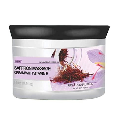 Oxyglow Oxyglow Saffron with Vitamin E Gold Massage Cream, 500g,White