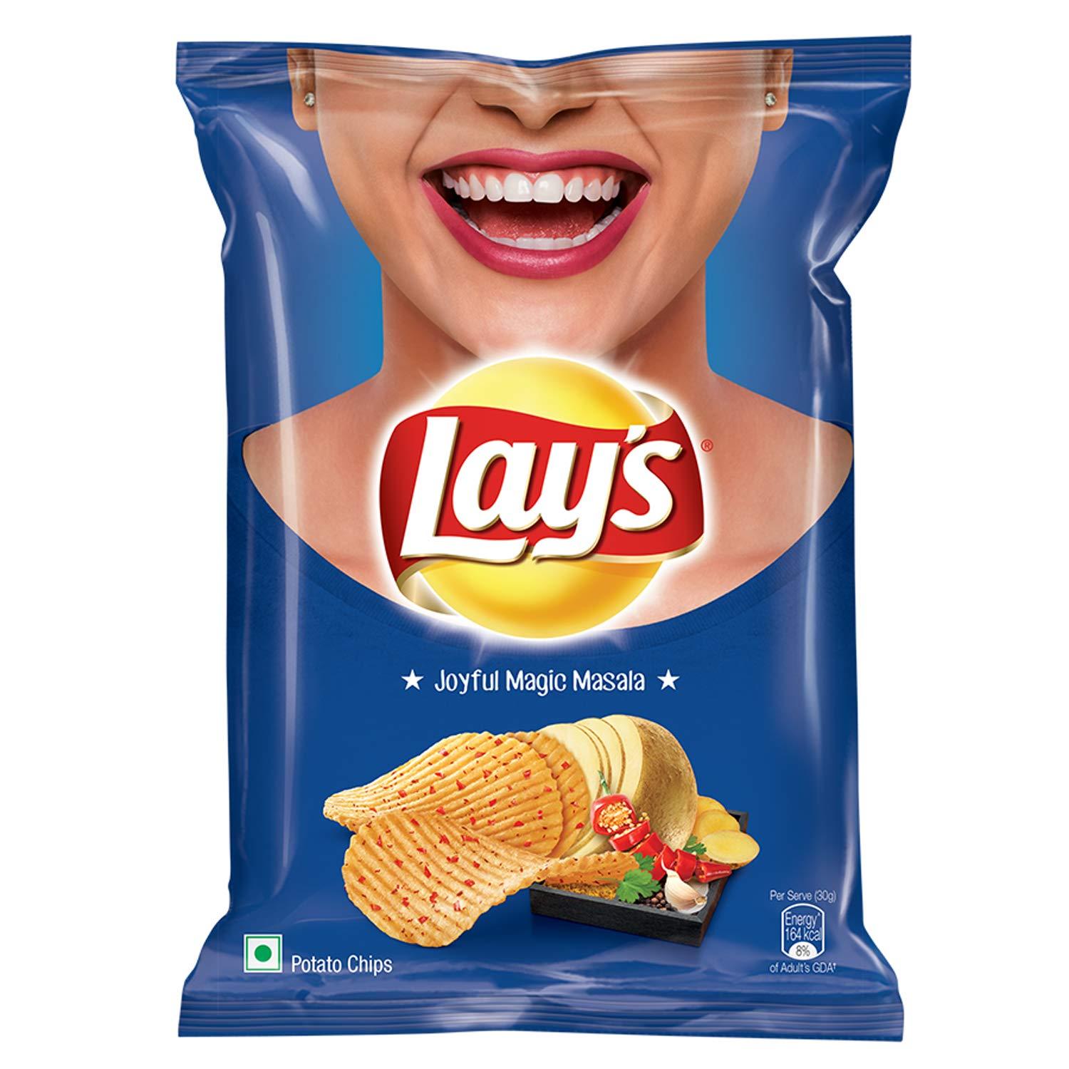 Lay\'s Lay\'s Potato Chips - India\'s Magic Masala Pouch, 90 g