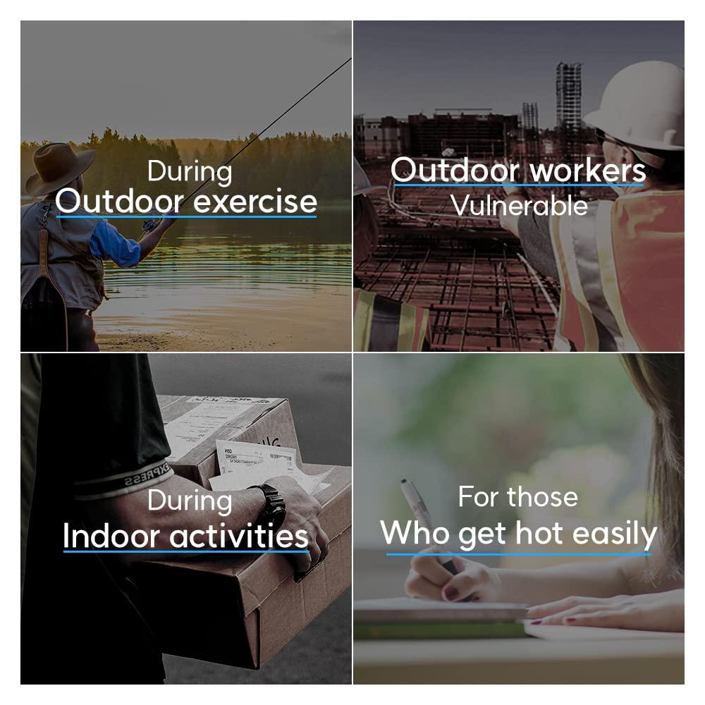 mpac+ mpac+ Neck Cooler | Cooling Neck Wraps, Neck Cooling Tube, Wearable, Personal Air Conditioner for Summer, Hot Weather, Freeze Below 64F, Cold Ice Pack Gel for Outdoor Workers, Sports (Basic(White))