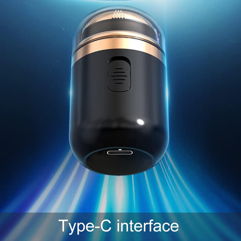 Tookie Tookie Mini Electric Shaver, Portable Automatic Razor For Men, Portable Pocket Shaver, Usb Rechargeable Rotary Shaver For Home, Car, Travel(Black)