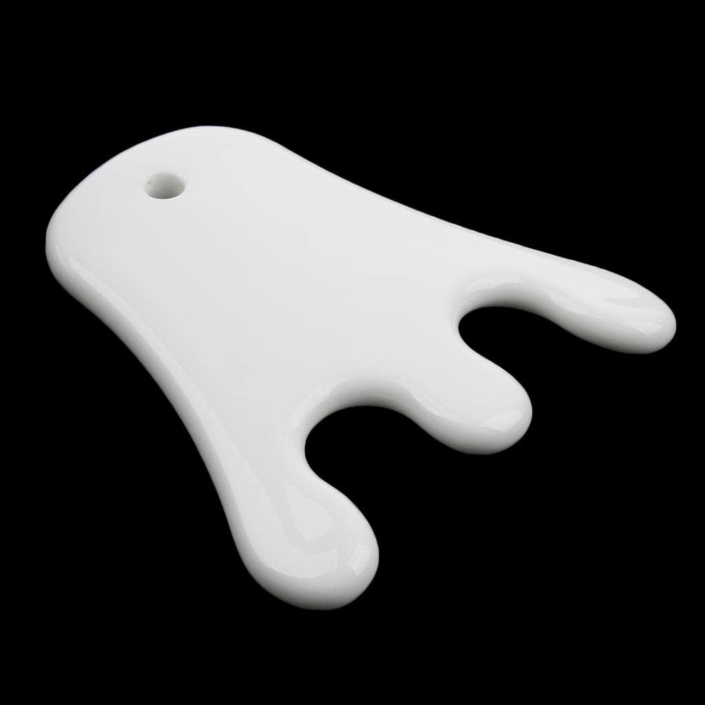 NavaFresh Basics GAH Ceramic Guasha Massage Shoulder Back Neck Trigger Point Scraper Board Tool