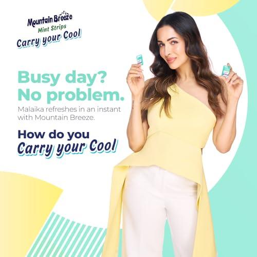 Mountain Breeze Mountain Breeze Oral Hygiene Mouth Freshener Sugar Free Coolmint Flavoured Breath Strips (18 Strips each Cassatte) - Pack of 1(12 Cassette).