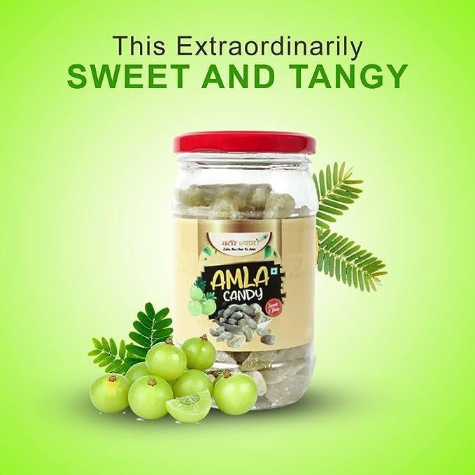 CHATORE SHYAM Chatore Shyam Sweet Sour Candy, Vitamin C & Antioxidants Rich, Dry Amla Candy, Chatpata masala, Amla candy sweet - 600gm (Sweet Candy)